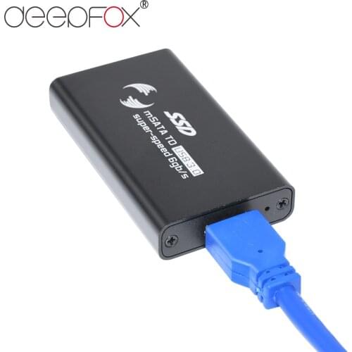 DeepFox SSD Drive Disk mSATA to USB 3.0 2.5 inch External Portable Mobile Box SSD Box For Laptop Up to 5Gbps
