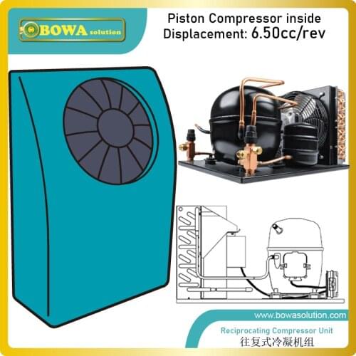 6cc/rev air cooled condensint unit is great choices for equipments coolings, such as electric cabinets, base stations and others