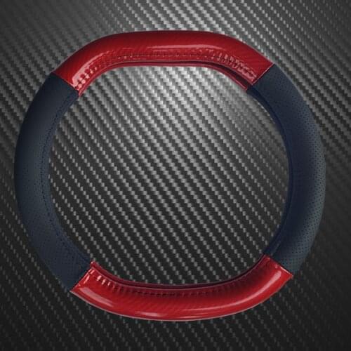 Carbon Fiber Leather Car Steering Wheel Cover For Peugeot 308 207 208 206 3008 508 307 408 107 2008 4008 5008 508L