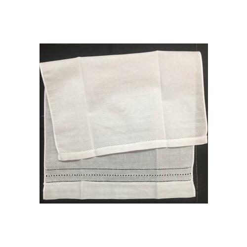 Set of 12 Home Garden Hand Towels Linen Hemstitched Tea Towel 14X22-inch Cleaning Cloth Guest Hand Dish Kitchen Bathroom Towels