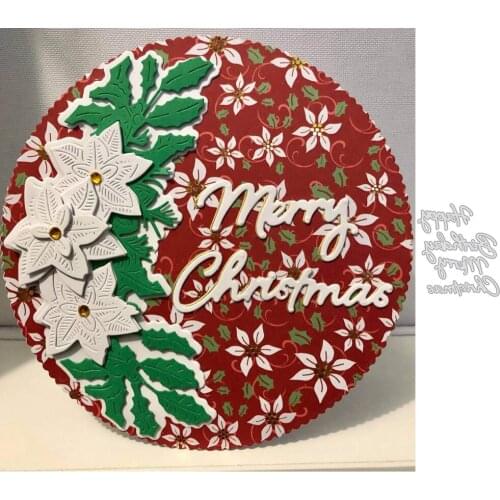 Words Merry Christmas Metal Dies Cut Template for Embossed DIY Stencil Paper Album Gift Cards Making New Dies Scrapbooking 2020