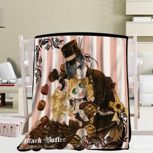 New Arrival Custom Black Butler Blanket Sofa New Blanket Portable Soft Blanket Bed Plane Travel Adult Home Blanket