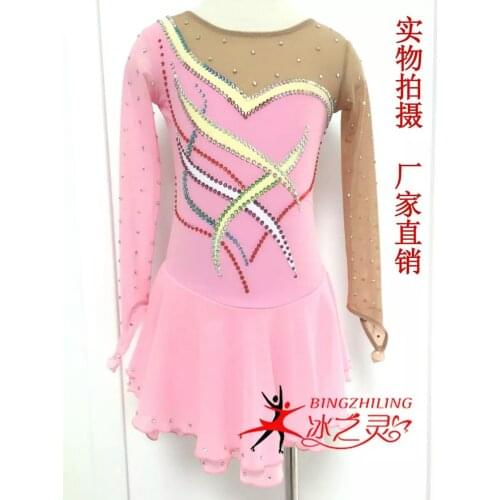 Girls Figure Skating Dresses Graceful New Brand Custom Ice Skating Dresses For Competition DR4388