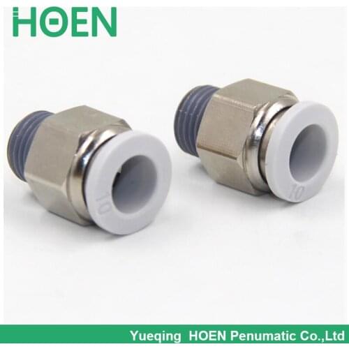 PC4 01 Pneumatic Air Fittings Male Straight Thread Union Push-in Fittin 4mm joint pipe 1/8" thread Air Quick Conneactor PC4-01