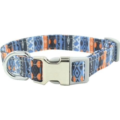 Polyester Personalized Dog Collar and Leash Metal