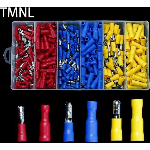 Cold pressure bullet terminal safety insulation durable fast pluggable wire plug spring Crimper connector crimping line pressing