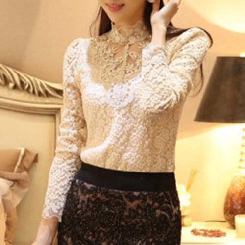 Rosetic Collar Blouses