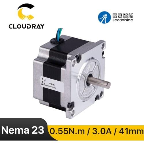 Leadshine Nema 23 Stepper Motor (57CM06)41mm 2 Phase 55Ncm 3A for 3D printer CNC Engraving Milling Machine