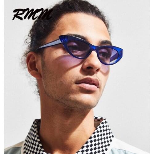 Fashion RMM brand European unisex men Cat Eye Sunglasses punk style women glasses resin lens