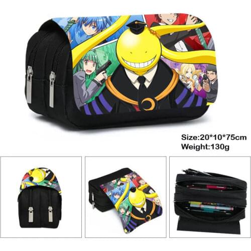 Anime Assassination Classroom Pencil Bag Teenager Study Stationery Bag Boys Girls Pencil Case Ladies Cosmetic Bag Gift