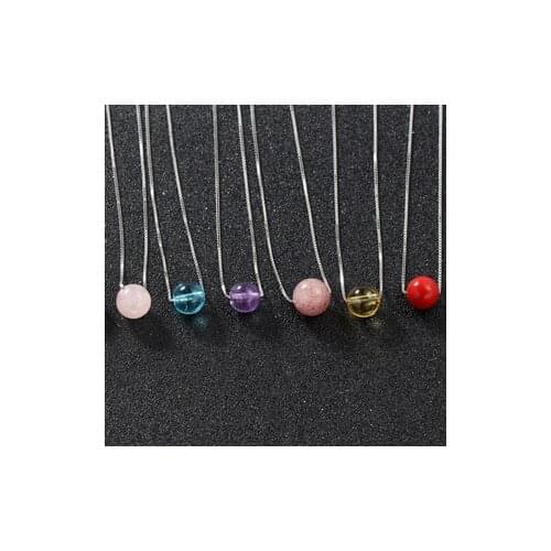 13 Style Crystal Natural Stone Beaded Pendent Necklaces for Women Choker Necklace Classic Femininos For Elegant Women