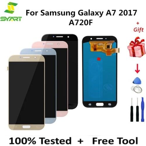 LCD Screen For Samsung Galaxy A7 2017 A720F A720 LCD Touch Screen Digitizer Replacement Parts For Samsung Galaxy SM-A720 Display