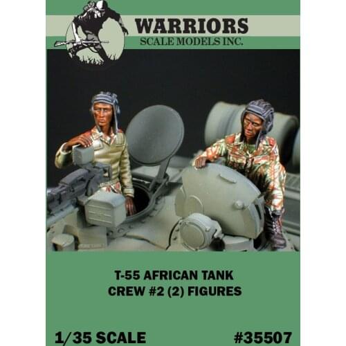 1/35 Scale T-55 African Tank Crew #2 (2 Figures/Set) Warriors #35507 Unassembled Uncolored Accept Wholesale Drop Shipping