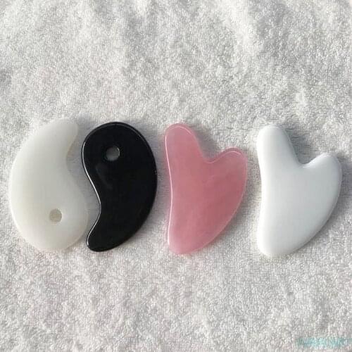 1Pcs Beeswax Guasha Scraping Massage Scraper Face Massager Acupuncture Gua Sha Board Acupoint Face Eye Care SPA Massage Tool