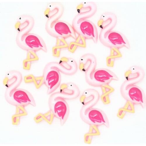 16mmX34mm Resin Flatback Flamingo Cabochons Party Decoration DIY Crafting Supplies Flamingo Earring Charms