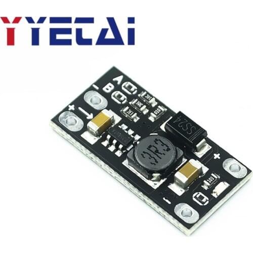 3.7V to 12V mini DC-DC boost module, support 5V/8V/9V/12V output, lithium battery boost