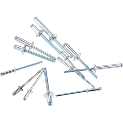 M2.4 M3.2 M4 M5 M6 GB12618 Aluminium Mushroon Head Break Mandrel Blind Rivets Nail Pop Rivets For Furniture Car Aircraft