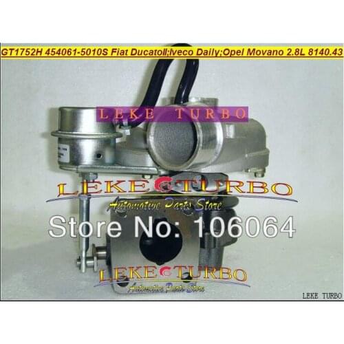 Free Ship GT1752H 454061-5010S 454061 Turbo For FIAT Ducato For IVECO DAILY Movano 2 For Renault Master 8140.43.2600 S9W700 2.8L