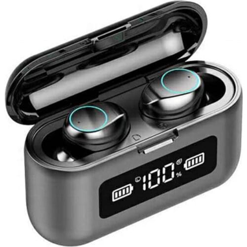 Wireless Earphone Bluetooth 5.0 TWS Headphone LED Display With 2000mAh Power Bank