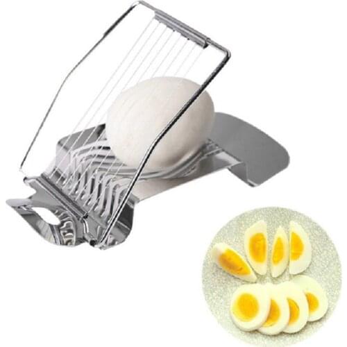 Household Kitchen Egg Cutter Stainless Steel Wire Hard Boiled Egg Slicer Section Quick Cutter Kitchen Tool Gadgets Supplies