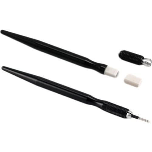 1pcs Black Microblading Manual Pen Permanent Makeup Pen for 3D Eyebrow Lip Embroidery Tattoo Hand Tools PMU Accessories Supply