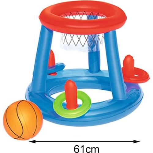 Children Playing Inflatable Beach Floating Hoops Swimming Pool Toys Ball Games Volleyball Basketball Water Sports Inflatable Toy