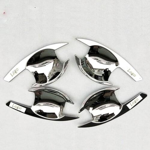 For Mitsubishi Triton L200 2016 2018 Abs Chrome Door Handle Bowl Cover Trim Car Styling Sticker Atuo Accessories 4 Pcs