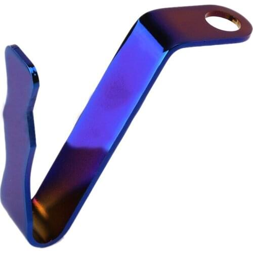 Motorcycle Helmet Hook Fixed Colorful Titanium Alloy of Rearview Mirror Base