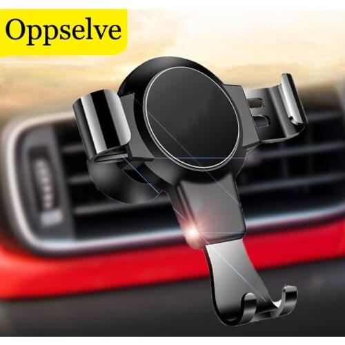 Oppselve Gravity Car Phone Holder Air Vent Clip Mount Mobile Phone Stand in Car For iPhone 12 Mini 11 Pro Max Huawei P40 P30 Pro