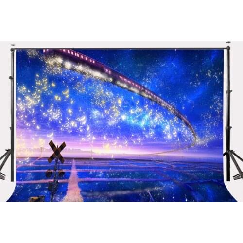 150x220cm Creative Future Life Backdrop Flying Train Perfect Transportation Network Photography Background