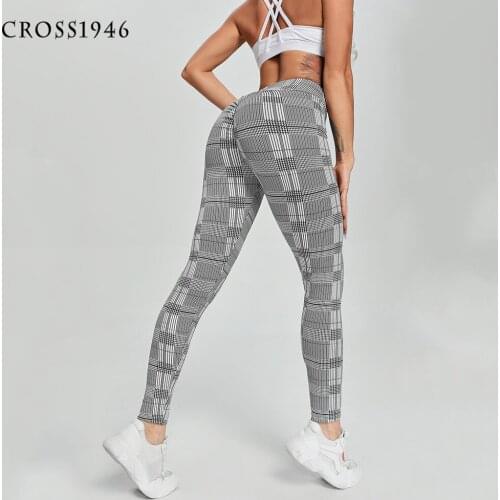 Fitness Leopard Leggings For Women Workout Yoga Pants Scrunch Butt High Waist Leggins Stretchy Zebra Printed Gym Running Tights