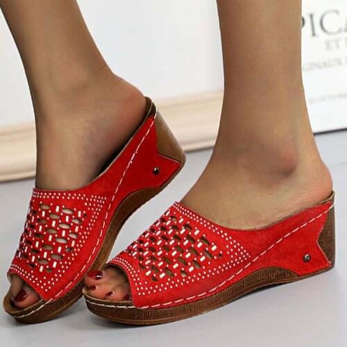 Summer Women Sandals Platform Sandals Woman Fish Mouth Shoes Women Roman Ladies Wedge high heels Sandals Women Female Shoes