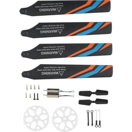 Spare Parts Kit Main Gears Tail Motor Blades Screws for Wltoys XK K127 RC Helicopter Accessories