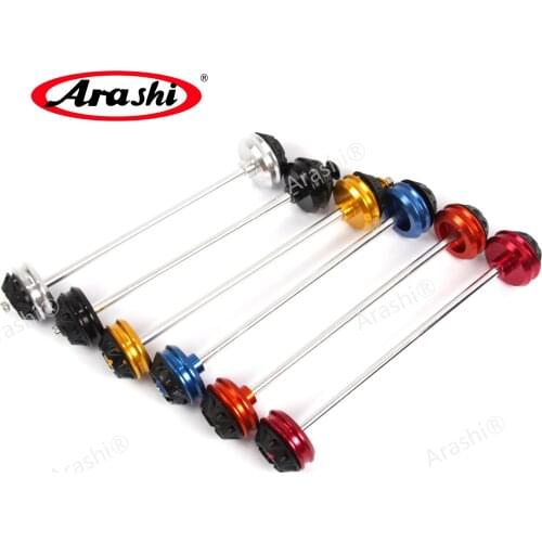 Arashi Front Axle Slider CNC Wheel Rim Protector Sliders For YAMAHA XP TMAX530 T-MAX 530 2012 2013 2014 2015 Motorcycle