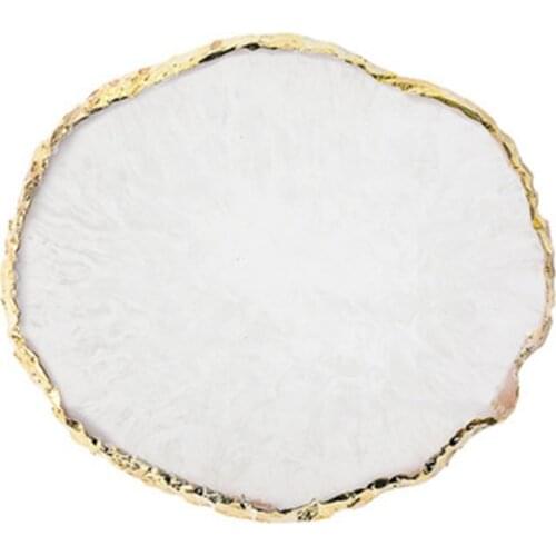 Natural Resin Agate Fake Lashes Display Showing Shelf Board Eyelashes Glue Stand Pad Beaty Salon Tools Holder Drawing Plate