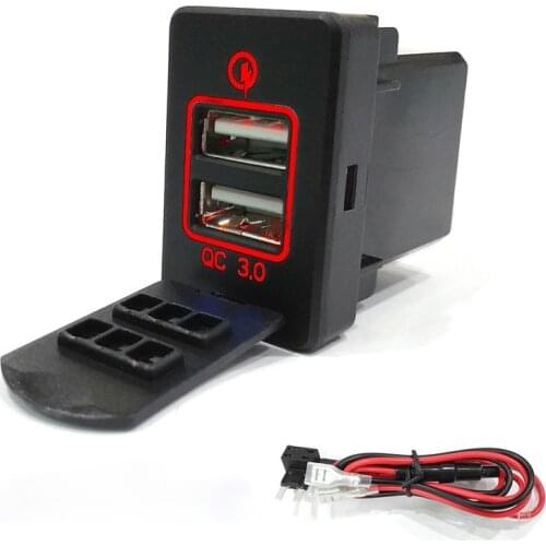 QC3.0 Quick Charge 3.0 Dual USB Port Car Charger Socket for Honda