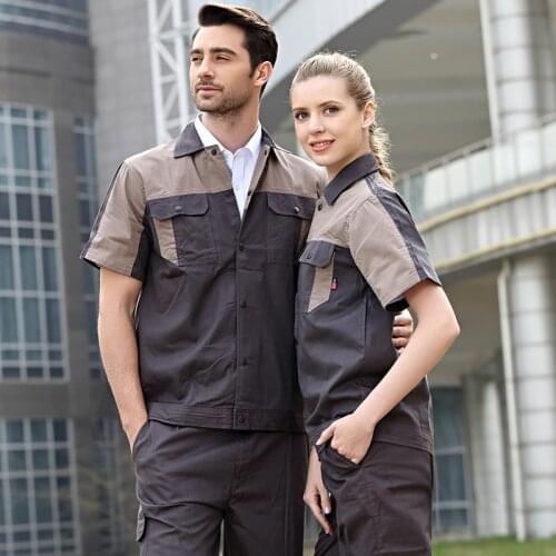 Labor Workwear Clothes Man and Woman Overalls Work Uniform Car Workshop Labor Suit Cotton Mechanical Suits