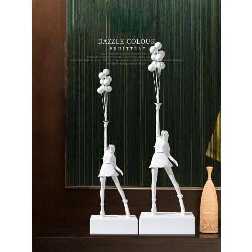 Luxury Contracted Soft Adornment Sitting Room Dessert Table Balloon Girl Figure Furnishing Articles Christmas Decorations Fairy