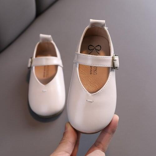 TELOTUNY sandals Toddler Kids Baby Girls Princess Shoes Solid Hook & Loop PU Soft Soled Leather Flat Casual Shoes Sandals