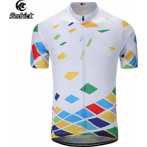 Sedrick Breathable Quick Dry Team Pro Cycling Jersey Cycle clothes Mountain Bike Clothing Road Bicycle Sportswear Top T Shirt