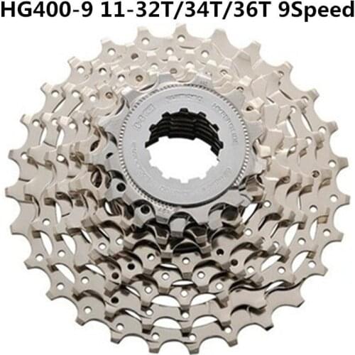 SHIMAN0 ALIVI0-Volante de HG400-9 para bicicleta de montaña, rueda de 9 velocidades y 27 velocidades, engranaje trasero, 11-32T