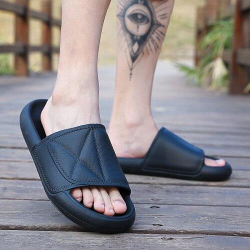 Slippers Men Platform Summer Shoes Man Casual Beach Flip Flops Female Indoor Bathroom Slides Home Couple Shoes Big Size 46 47