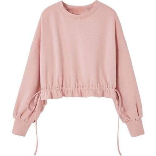 Sweater women loose Korean version autumn 2021 new fashion short long sleeve top women sweatshirt