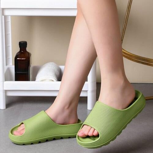 Women Indoor Slippers Man Summer Platform Thick Soft Sole Female Bathroom Anti Slip Slides Comfort Ladies Male Slipper Beach