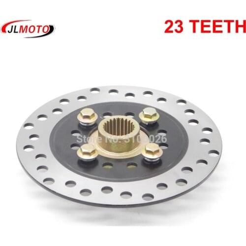 158mm/160mm Brake Disc with 23 Teeth Hub Fit For Rear Axle Brake Golf Quad ATV UTV Go kart Buggy Bike Parts