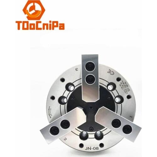 Solid three-jaw oil pressure power chuck 4 inch JN-04 hydraulic chuck for CNC lathe boring cutting tool holder hole machining