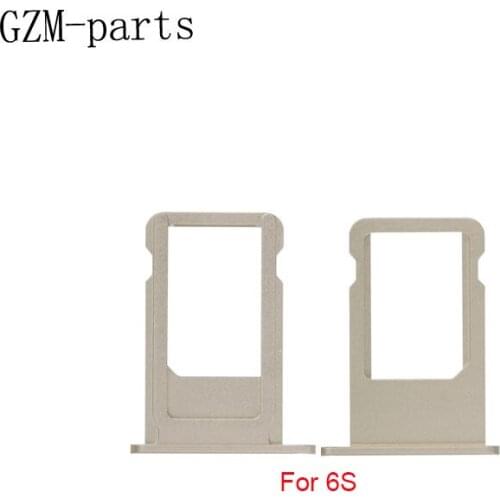 GZM-parts 50pcs/lot SIM Card Holder Tray Slot for iPhone 6S 6S Plus Replacement Part SIM Card Card Holder Adapter Socket