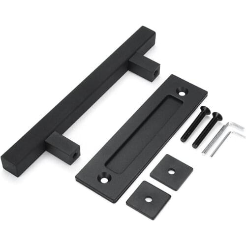 12'' Side Mount Barn Door Handle Sliding Pull Wood Gate Hardware Carbon Steel