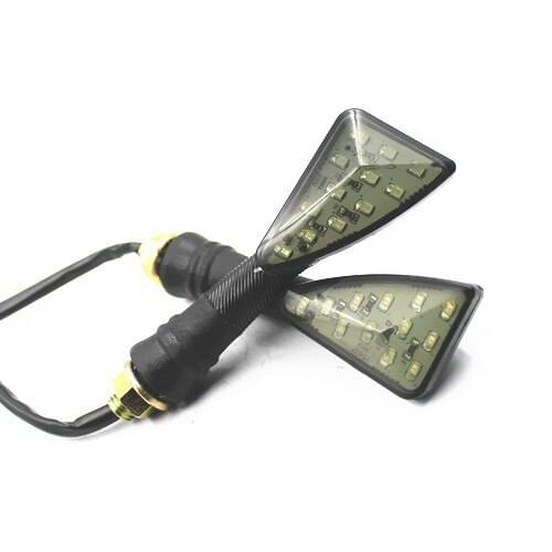 12 LED Amber Turn Signals Indicators Blinker Lights 10mm For Yamaha Road Star TW200 Suzuki GSX-R1000 Honda CBR1000RR Ducati 1098