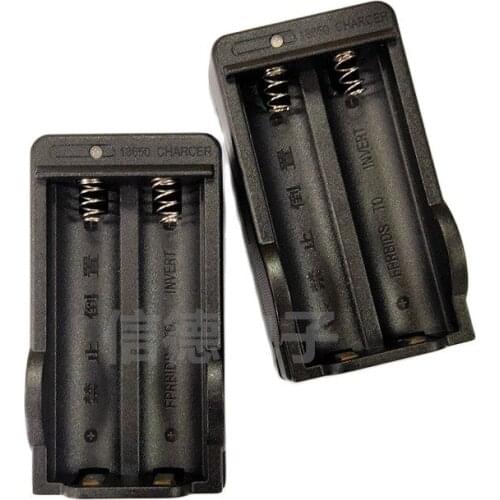 18650 lithium battery US/European standard 3.7V 4.2V seat charger dual slot rechargeable light flashlight charger